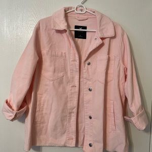 Hollister overshirt, light pink, size M